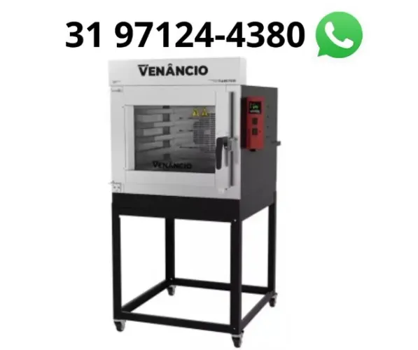 Forno Turbo 5 Esteiras a Gás Venâncio