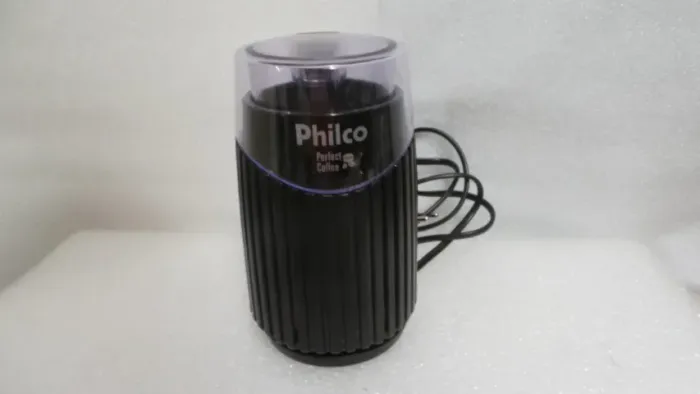 MOEDOR DE GRÃOS DE CAFÉ PHILCO 170W PERFECT COFFEE NA CAIXA USADO 1 VEZ