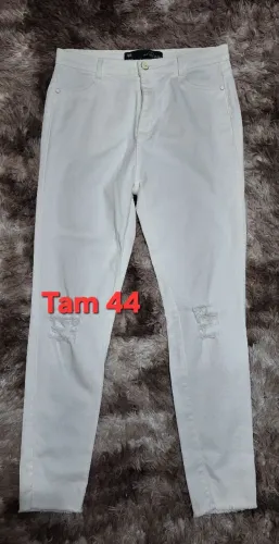 Calça Off White tam 44 Feminino 