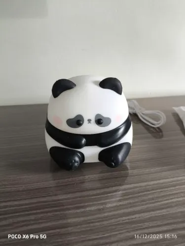 Mini Abajur panda recarregável 