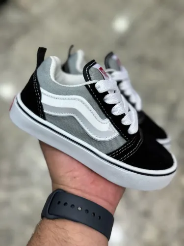 Tênis Vans Infantil Preto e Cinza