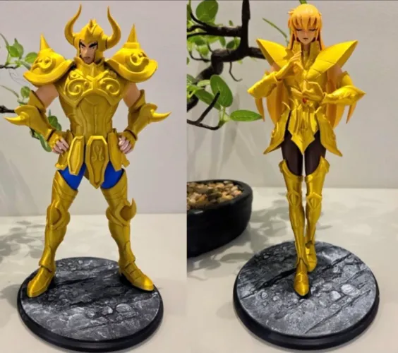 Coleção cavaleiros de ouro do Zodíaco 3D!