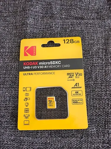 Cartão de Memoria Kodak microSDXC 128GB UHS-I U3 V30 A1