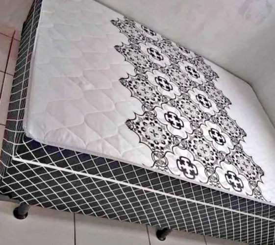 Cama Box Casal acoplada de 05 cm com Design Exclusivo