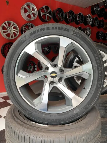 Rodas Trailblazer aro 22 6x139 C/Pneus 285/45 Minerva