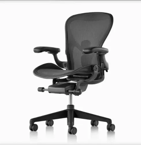 Cadeira herman miller aeron, tamanho B (médio) , cor grafite