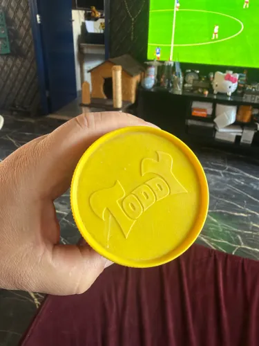 Pote achocolatado tody antigo de vidro