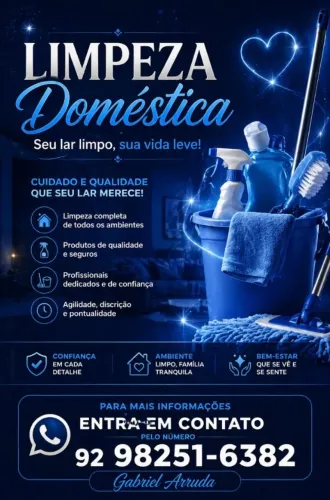 Limpeza doméstica 