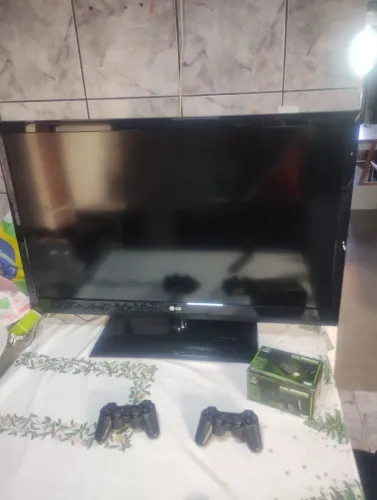 TV LG 42 barbada com vídeo game