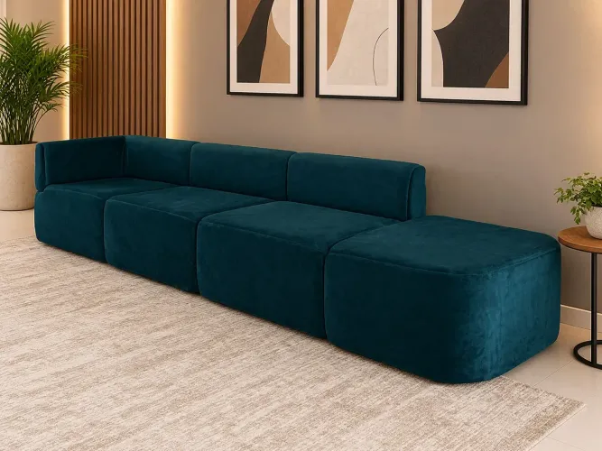 Sofá orgânico fabricação sob encomenda