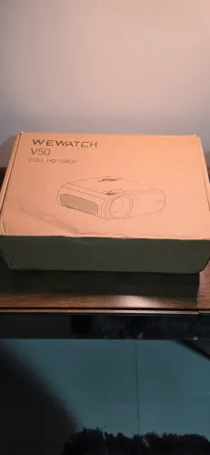 Projetor WEWATCH V50 Full HD 1080P - Completo na Caixa