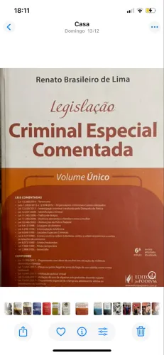 Legislação criminal especial comentada