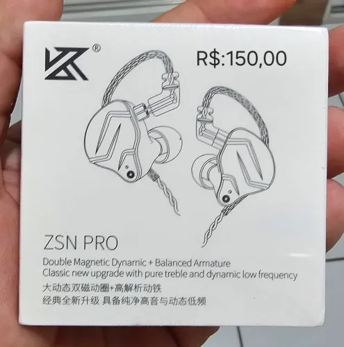 Fone KZ ZSN Pro para Retorno de Palco.