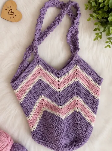 Bolsa de Crochê Artesanal - Feita à Mão
