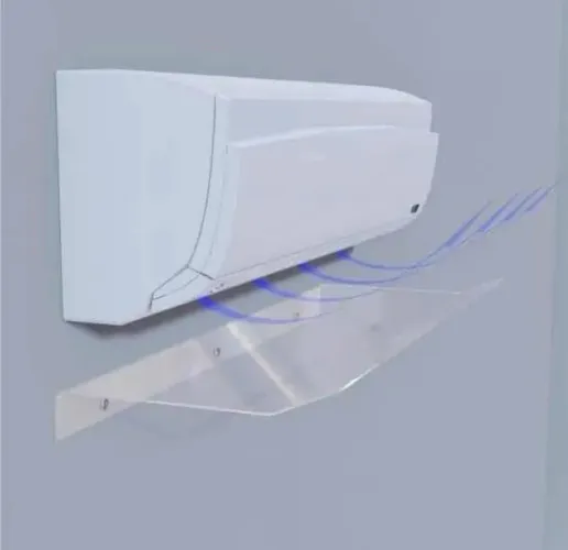 Defletor ar condicionado de acrilico
