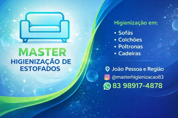 Limpeza e Higienização de estofados 