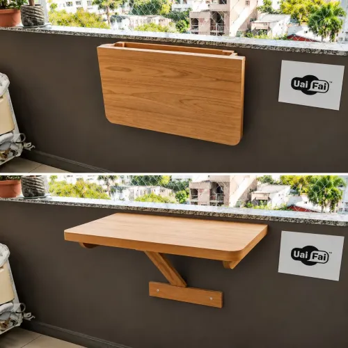 Mesa dobrável de parede<br>80 x 40