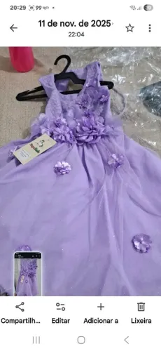 Vestido Daminha infantil 