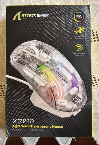 Mouse Sem Fio Attack Shark X2 Pro