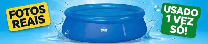 ? PISCINA MOR 4600L - 3,00m - USEI 1 VEZ SÓ ? - Piscina Inflável MOR 4600L
