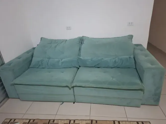 Sofá 4 lugares retrátil