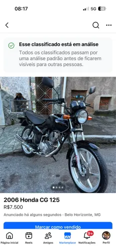 Cg 125 completa extremamente nova !!