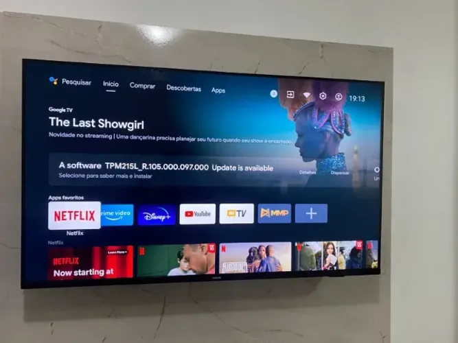 Smart TV 50 polegadas 4k borda infinita sistema Android
