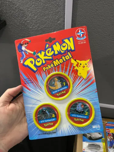 Tazos de metal Pokémon Pokémetal