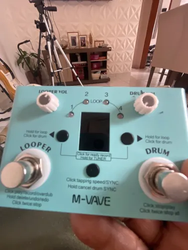 Pedaleira looper da M-Vave