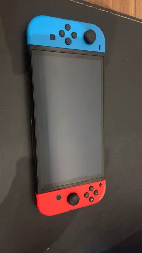 Nintendo Switch OLED + SD 256gb + acessorios