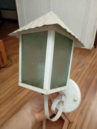 Luminária Arandela de Parede Estilo Colonial Vintage - Branca