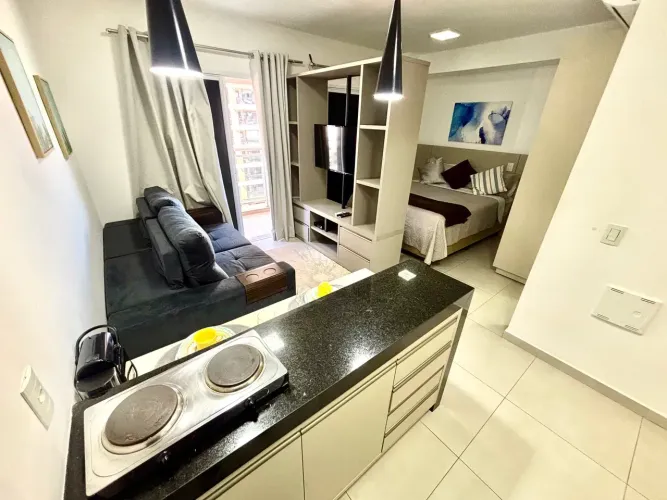 Studio mobiliado no Duo JK | Av. JK | 1 vaga | Lazer completo | São José do Rio Preto