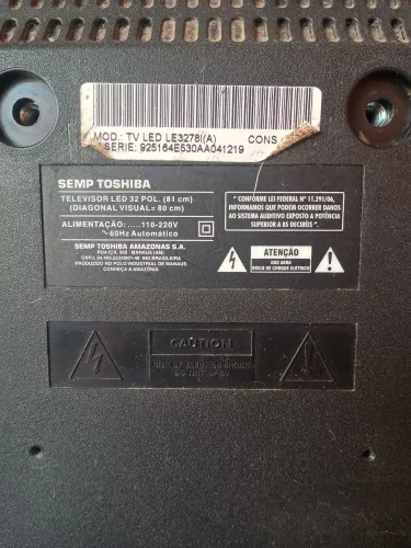 TV Semp 32" (Com Defeito).
