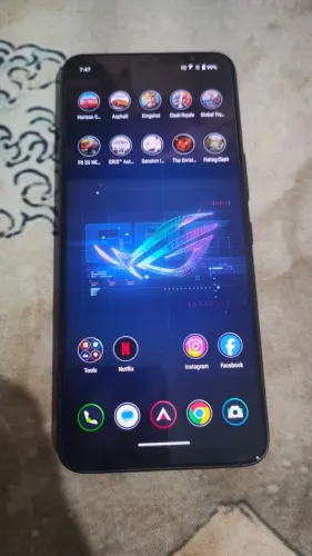 Celular Gamer Asus Rogphone 6 256Gb - Funcionando Com Defeito