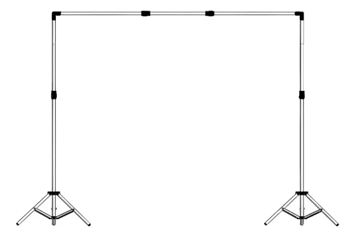 Suporte Fundo Infinito+ Bolsa+ 16 Presilhas Fotográfica Pro