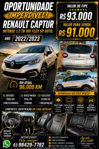 Renault Captur Intense 1.3 TB 16V Flex 5P AUT 2023