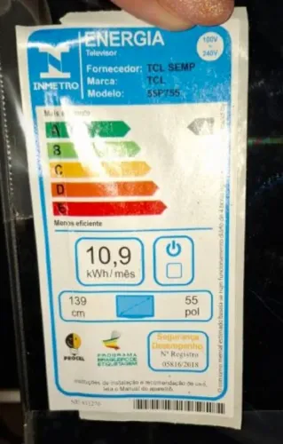 TV TCL SEMP 55pol. Para aproveitar as peças.