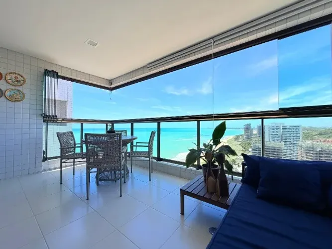 Apartamento com vista deslumbrante em Guaxuma - 3 quartos (1 suite)
