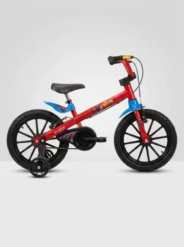 Bicicleta Infantil Nathor Aro 16 Spider-Man (Homem-Aranha) - Estado de Nova!