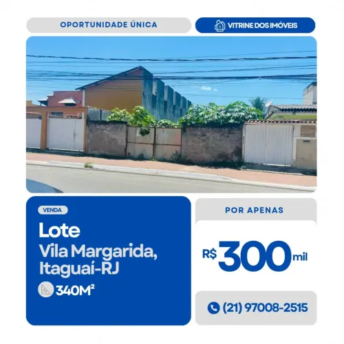 #VENDO Lote em Vila Margarida, Itaguaí-RJ.
