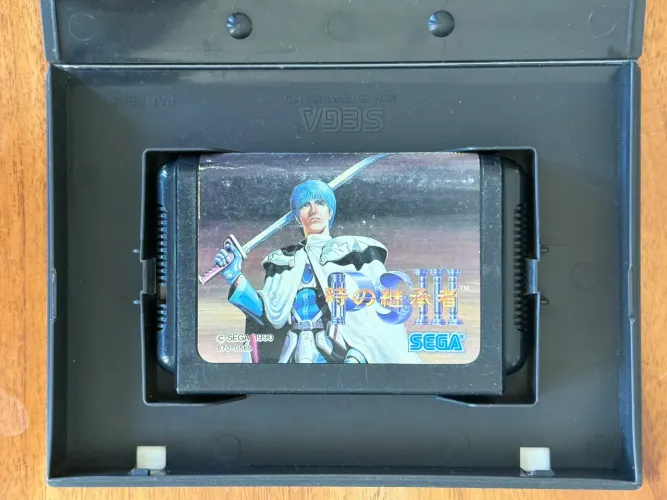 Lote 2 Jogos Mega Drive Japonês na Caixa (Phantasy Star 3, DJ Boy)