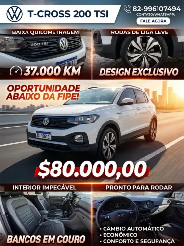 Volkswagen T-Cross Sense 1.0 TSI Flex 5P Aut. 2020