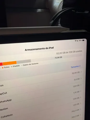 iPad Air m2 11 - 128gb + Apple Pencil PRO + Capa teclado