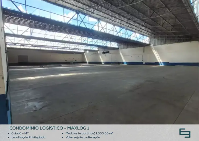 Galpão para alugar em Cuiabá/MT com 1.500,00 m² em condomínio logístico