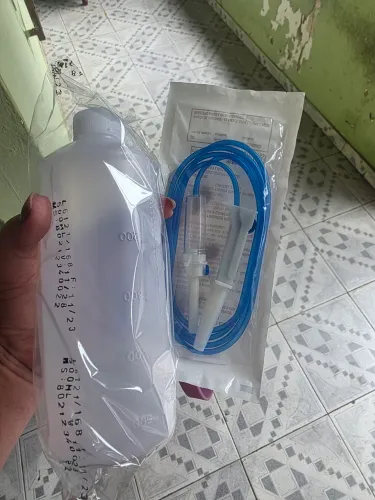 Frasco de nutrição enteral