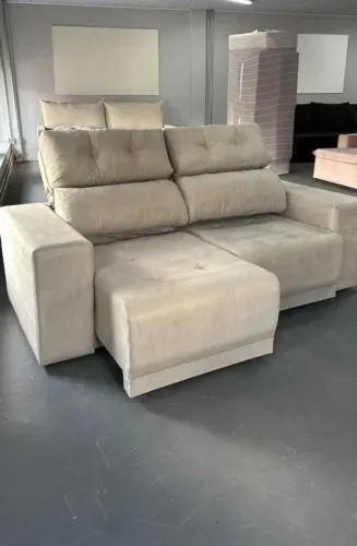SOFA RETRATIL RECLINÁVEL 2MT NOVO DE FABRICA