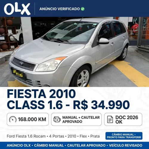 Ford Fiesta 1.6 8V Flex/class 1.6 8V Flex 5P 2010