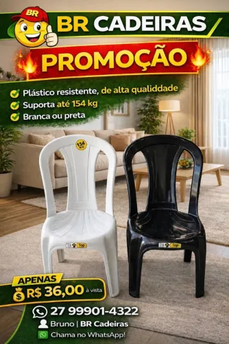 cadeira bistrô de plastica