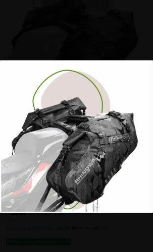 2 Alforges Impermeáveis Rhinowalk 48l moto viagem