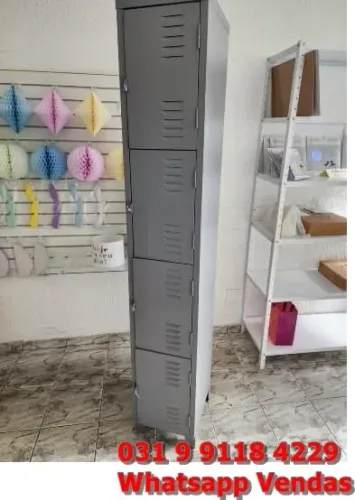 Escaninho de Aço Roupeiro com 4 Portas - Novo - Entrega Grátis  